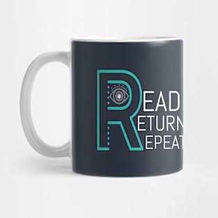 Librarian - read return repeat Mug